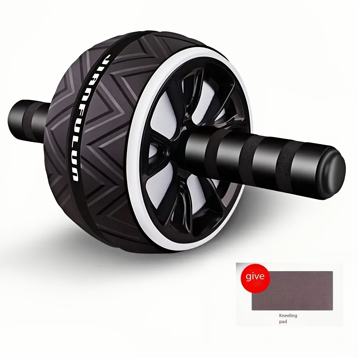 1pc Portable Abdominal Exercise Wheel - Durable PP Material, Ergonomic Grip, Textured Roller Surface for Core Strength, Abdominal & Chest Muscle Training