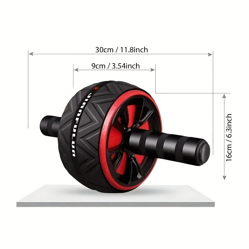 1pc Portable Abdominal Exercise Wheel - Durable PP Material, Ergonomic Grip, Textured Roller Surface for Core Strength, Abdominal & Chest Muscle Training