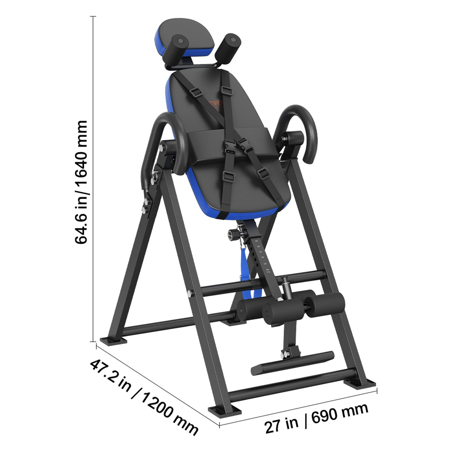 Inversion Table Foldable Strength Training Equipment Hang Exercise Bench Red Black\u002Forange black\u002FBlue black
