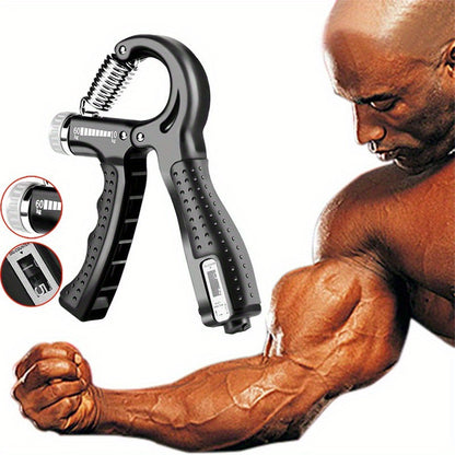 Adjustable Hand Grip Strengthener with Counter - 10-60Kg\u002F22-132lb Resistance Range, Professional Forearm Exerciser, Lightweight Home Fitness Equipment for Wrist, Arm, and Finger Training