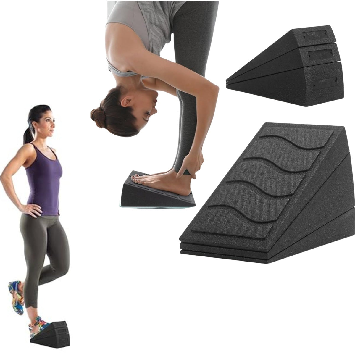 Calf Stretcher Slant Board - Ankle Stretching Squat Slant Board, Calf Stretch Board | Multifunctional Yoga Wedge Ankle Stretcher, Yoga Fitness Foot Pads Incline Board for Exercise,3 Adjustable Angles Incline Board for Squat Wedge