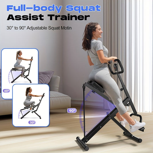 Super Simple Squat Machine Foldable Adjustable Resistance Super Simple Squat Machine for Women - Home Gym, Rodeo Core Exercise Machine, 330LBS Weight Capacity, Ride & Rowing Machine for Ab, Back And Leg, Track Orders Recently Purchased