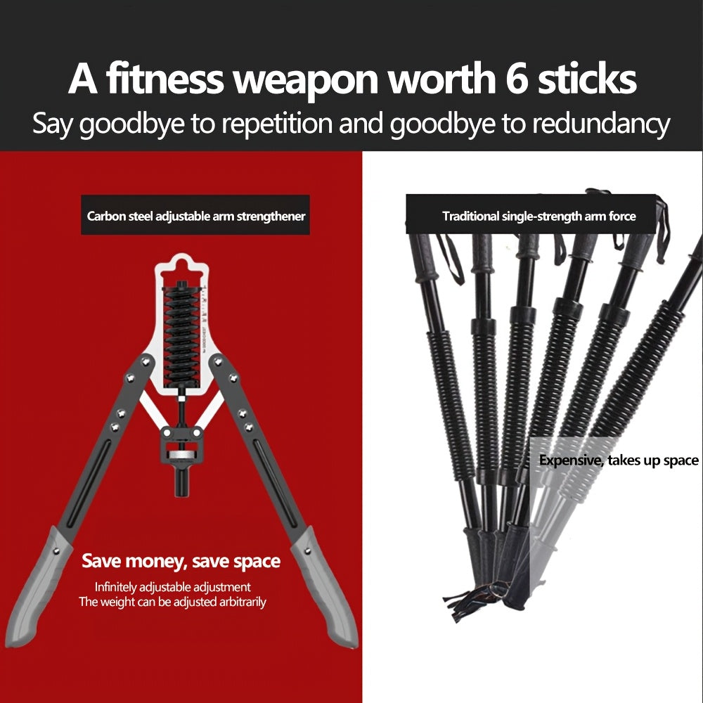 Arm And Chest Muscle Trainer Peak Condition, Versatile Arm & Chest Muscle Trainer - Adjustable Resistance, Multi-Function Fitness Bar for Men