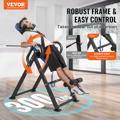 Inversion Table Foldable Strength Training Equipment Hang Exercise Bench Red Black\u002Forange black\u002FBlue black