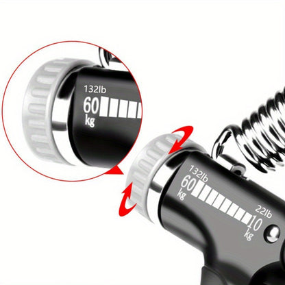 Adjustable Hand Grip Strengthener with Counter - 10-60Kg\u002F22-132lb Resistance Range, Professional Forearm Exerciser, Lightweight Home Fitness Equipment for Wrist, Arm, and Finger Training