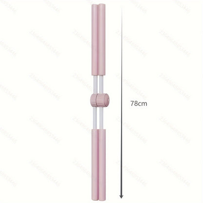 Yoga Body Stick Back Stretching Rod - Body Shaping Rod with Rotating Buckle, Stainless Steel and Foam Material, Posture Corrector for Adults and Teens, Posture Correction, Fitness Enhancer