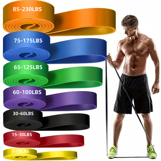 Resistance Band 82 Inches Long Resistance Band | 5-230 lbs, Pull-Up Assist Band, Fitness Band, Exercise Band, Full Body Stretching Leg Strap, Shaping and Toning, Muscle Training, Fit for Men and Women