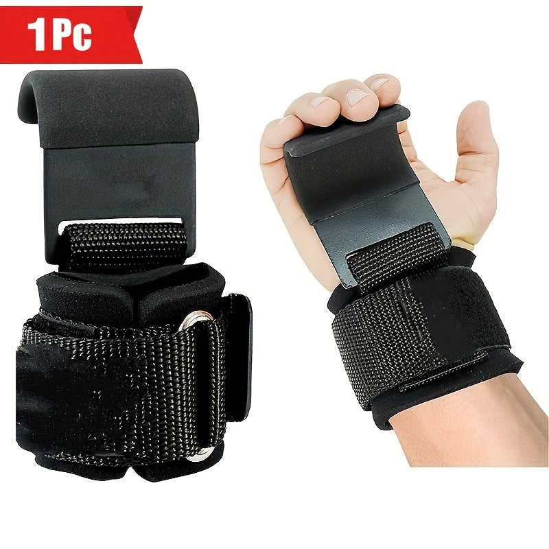 Weightlifting Wrist Straps Heavy Duty Adjustable Wrist Straps for Weightlifting & Deadlifts - 1 Pair Black Padded Grip Enhancers with Metal Clasp for Men & Women, Premium Workout Equipment for All Seasons