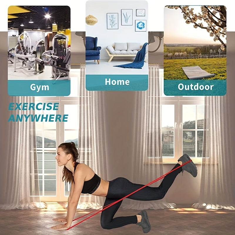 Resistance Band 82 Inches Long Resistance Band | 5-230 lbs, Pull-Up Assist Band, Fitness Band, Exercise Band, Full Body Stretching Leg Strap, Shaping and Toning, Muscle Training, Fit for Men and Women