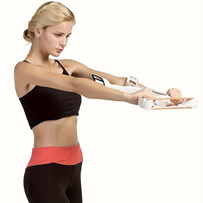 ABS Arm Exercise Machine Adjustable Dumbbell & Resistance Bands - ABS Arm Exercise Machine, Non-Electric Home Gym Equipment for Full-Body Workout, White, Fitness Accessory, Sleek Sports Design, Secure Strap Feature