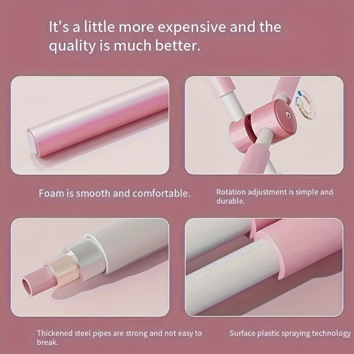 Yoga Body Stick Back Stretching Rod - Body Shaping Rod with Rotating Buckle, Stainless Steel and Foam Material, Posture Corrector for Adults and Teens, Posture Correction, Fitness Enhancer