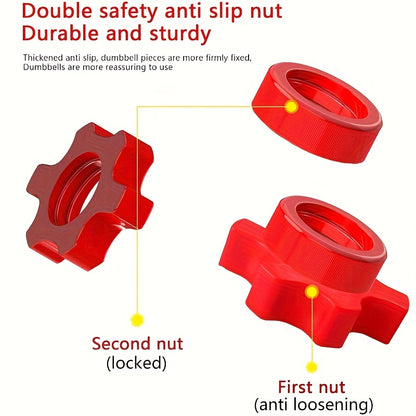Multi-Function Dumbbell Bar Set: 2 Rubber-Coated Bars + 1 Connecting Rod + 4 Anti-Slip Bolts, Adjustable Weight System for Home Fitness