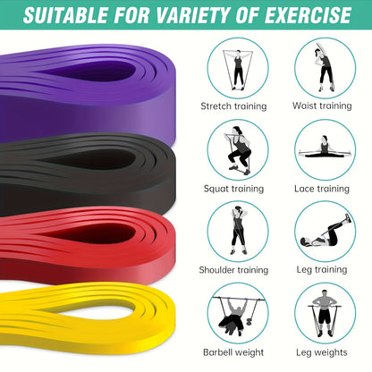 Resistance Band 82 Inches Long Resistance Band | 5-230 lbs, Pull-Up Assist Band, Fitness Band, Exercise Band, Full Body Stretching Leg Strap, Shaping and Toning, Muscle Training, Fit for Men and Women