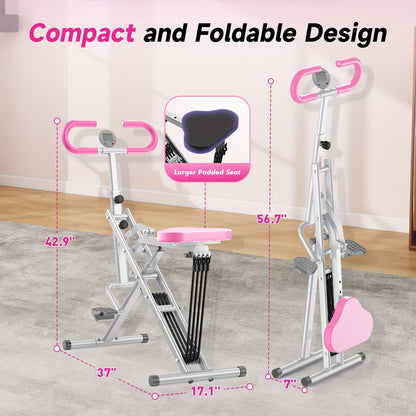 Super Simple Squat Machine Foldable Adjustable Resistance Super Simple Squat Machine for Women - Home Gym, Rodeo Core Exercise Machine, 330LBS Weight Capacity, Ride & Rowing Machine for Ab, Back And Leg, Track Orders Recently Purchased