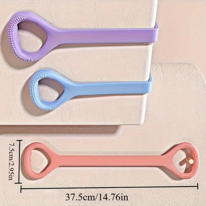 2pcs 8-Shaped Silicone Yoga Resistance Bands - Purple\u002FRed\u002FBlue High-Quality Silicone Exercise Bands for Back, Waist & Arm Workouts - Home Gym & Outdoor Fitness Stretching Rope for All Fitness Levels, Textured Grip | Comfortable Grip