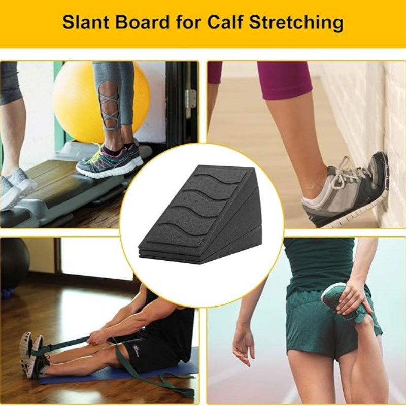 Calf Stretcher Slant Board - Ankle Stretching Squat Slant Board, Calf Stretch Board | Multifunctional Yoga Wedge Ankle Stretcher, Yoga Fitness Foot Pads Incline Board for Exercise,3 Adjustable Angles Incline Board for Squat Wedge