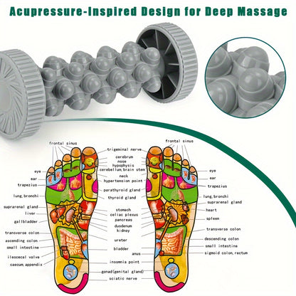 Foot Massager Multi-Color Plantar Fascia Roller Foot Massager | for Muscle Relaxation, Pilates, Yoga, Archery, Fitness Exercise, Flat Feet Relief | Ideal Gift for Valentine's, Women's, Men's, Mother's, Father's, Teachers' Day