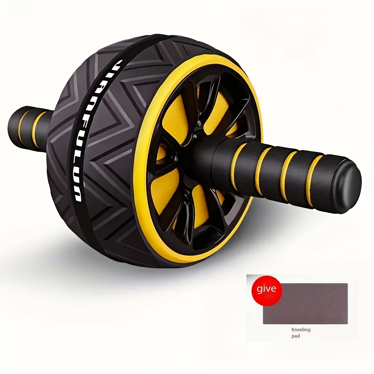 1pc Portable Abdominal Exercise Wheel - Durable PP Material, Ergonomic Grip, Textured Roller Surface for Core Strength, Abdominal & Chest Muscle Training