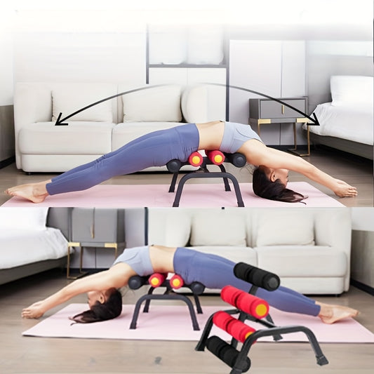 Ab Workout Equipment, Mini Inversion Table For Home Workout, Back Stretcher, Full Body Inversion Traction & Stretch Machine For Lumbar Stretching, Lower Back Training Machine, Gift For Women-Red Color, Easter & Mother'S Day Gifts, Without Battery