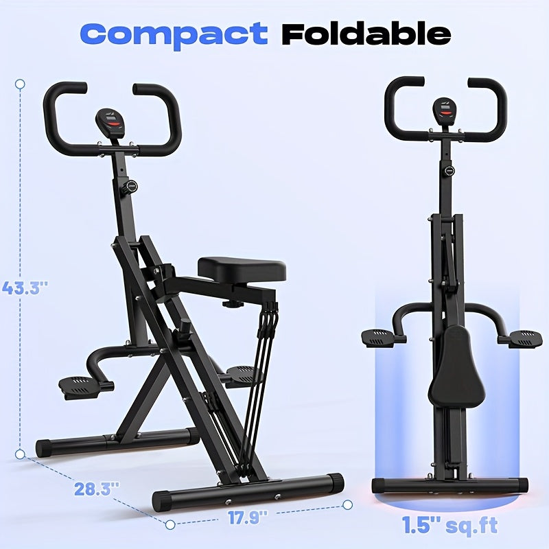 Super Simple Squat Machine Foldable Adjustable Resistance Super Simple Squat Machine for Women - Home Gym, Rodeo Core Exercise Machine, 330LBS Weight Capacity, Ride & Rowing Machine for Ab, Back And Leg, Track Orders Recently Purchased