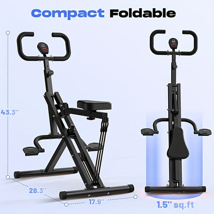 Super Simple Squat Machine Foldable Adjustable Resistance Super Simple Squat Machine for Women - Home Gym, Rodeo Core Exercise Machine, 330LBS Weight Capacity, Ride & Rowing Machine for Ab, Back And Leg, Track Orders Recently Purchased