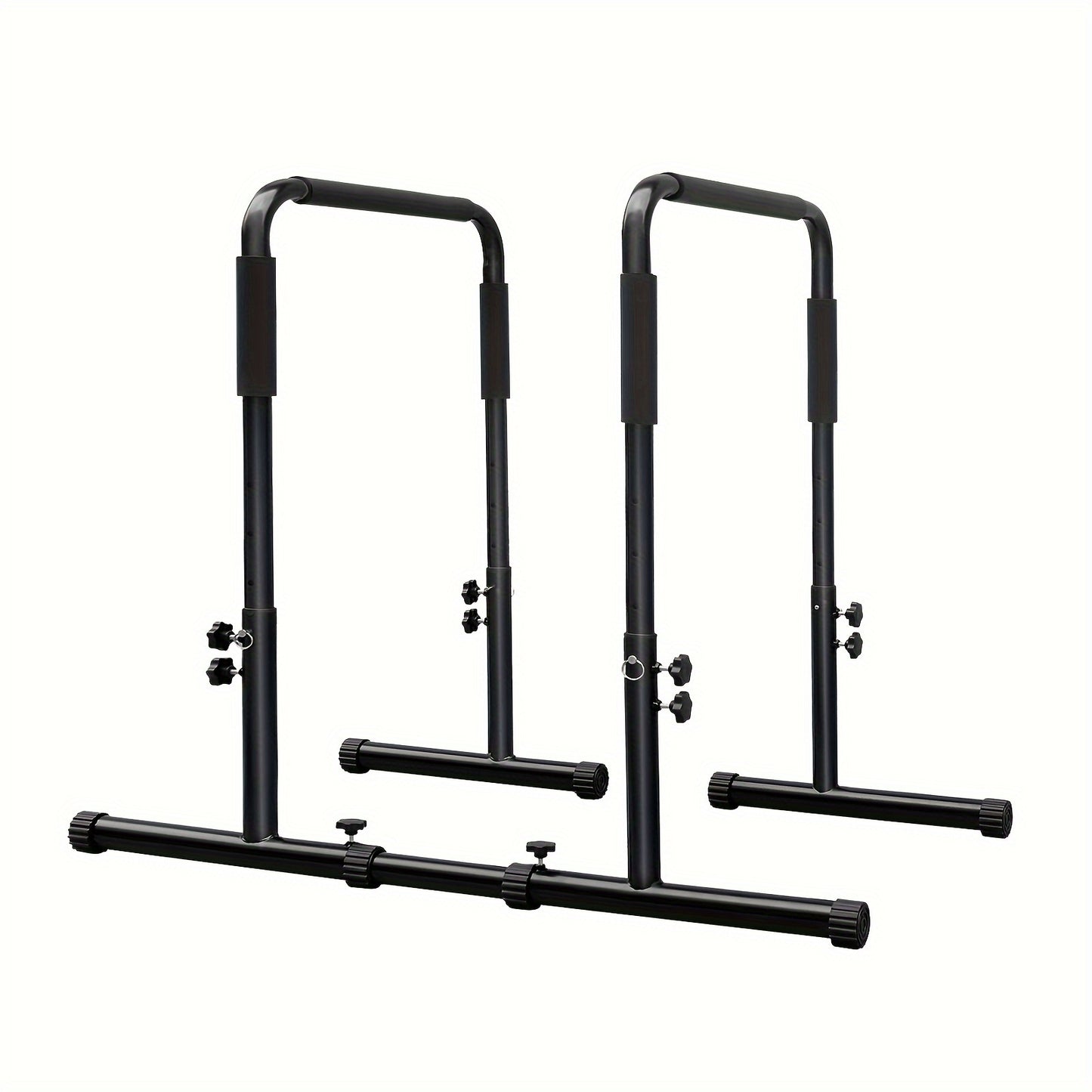 Adjustable Dip Stand Station - Portable Parallel Bar for Home Fitness Workout Calisthenics Exercise Pull Up Stand