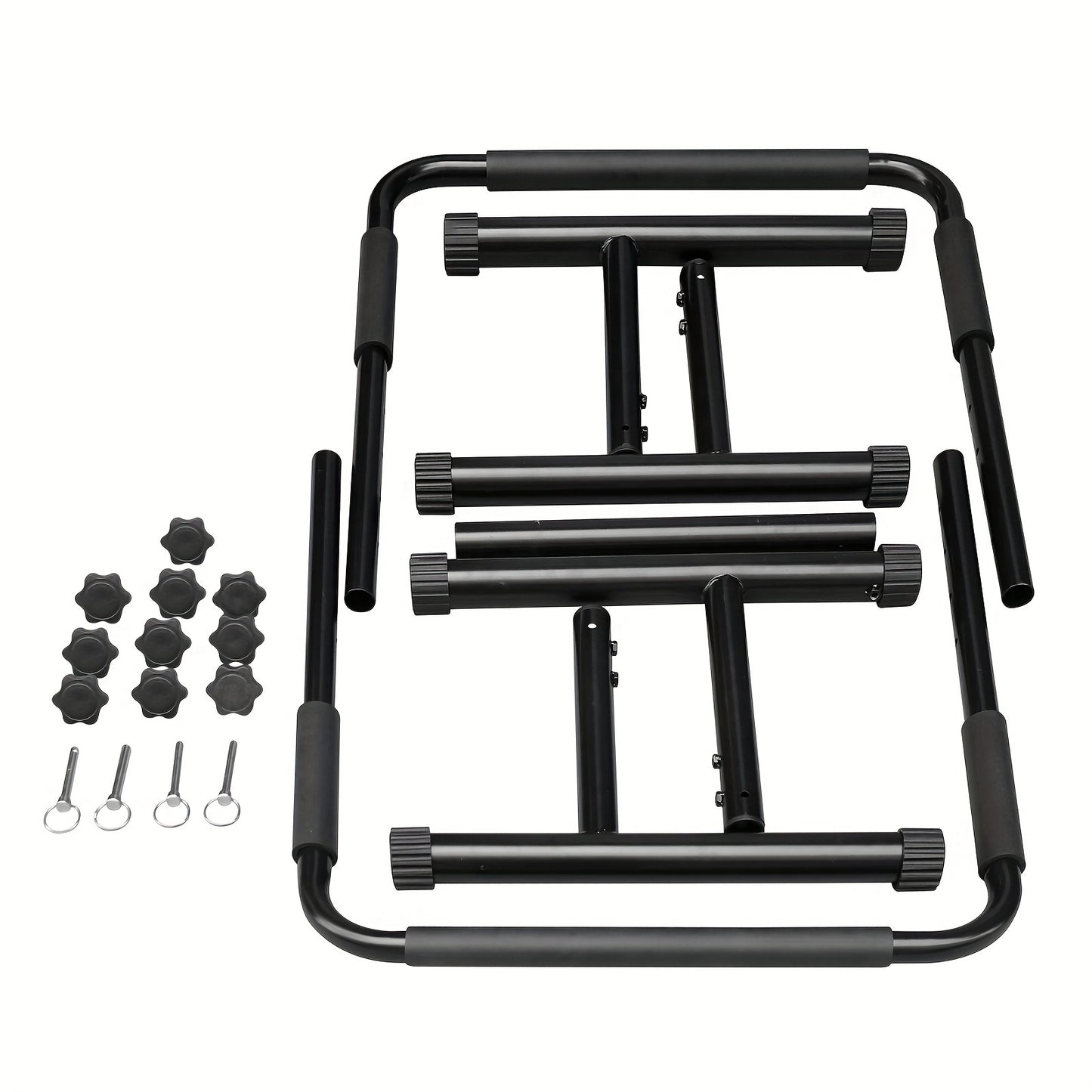 Adjustable Dip Stand Station - Portable Parallel Bar for Home Fitness Workout Calisthenics Exercise Pull Up Stand