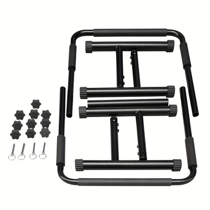 Adjustable Dip Stand Station - Portable Parallel Bar for Home Fitness Workout Calisthenics Exercise Pull Up Stand