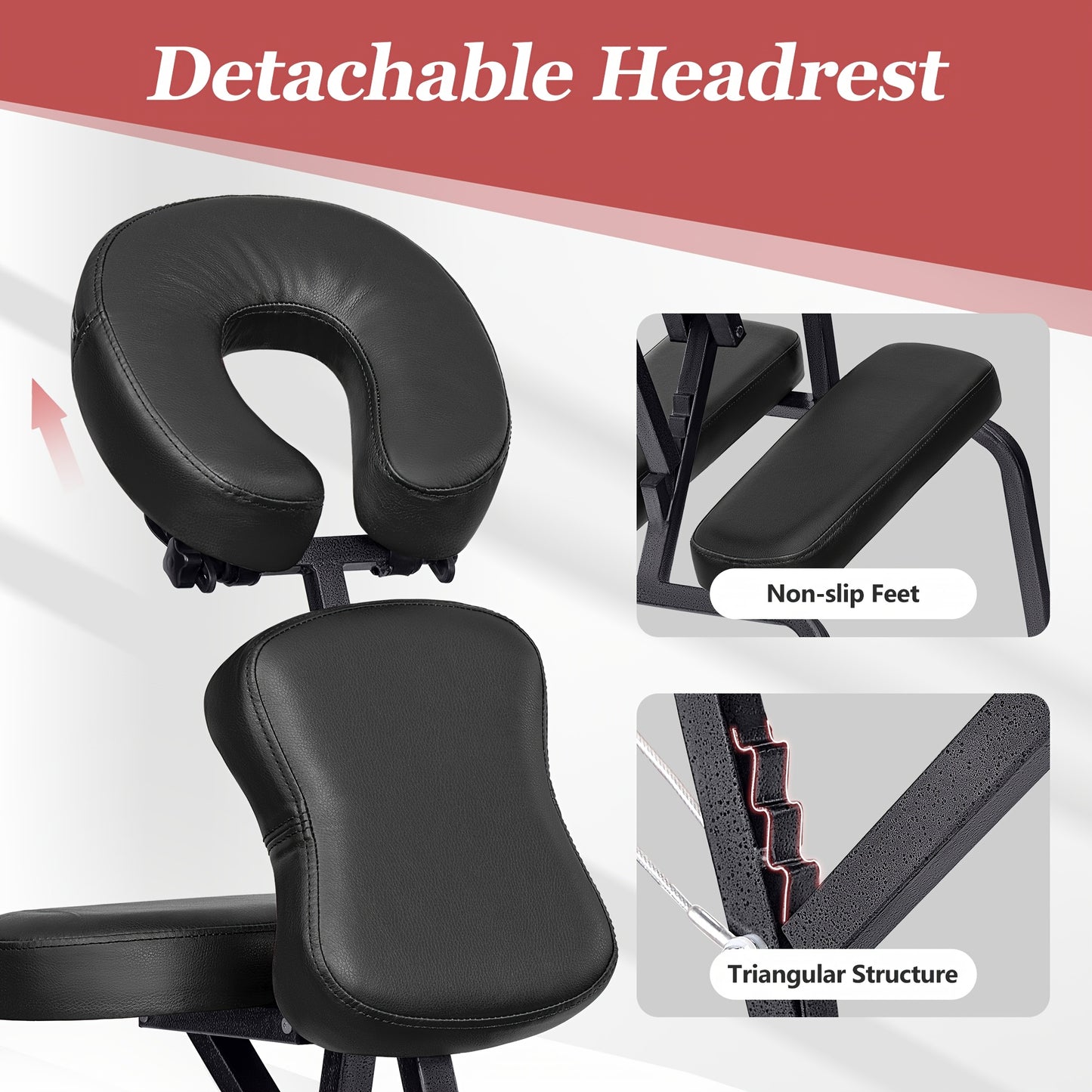 Portable Foldable Massage Chair with 4