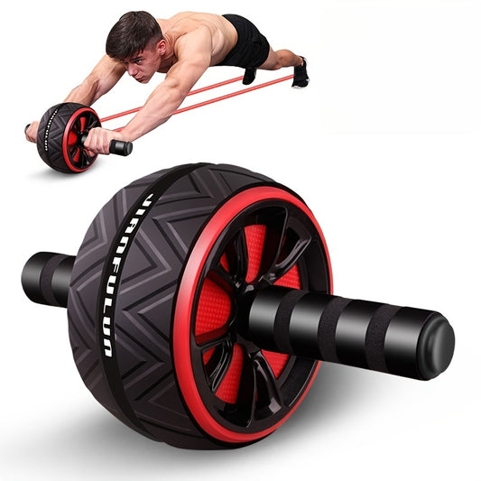1pc Portable Abdominal Exercise Wheel - Durable PP Material, Ergonomic Grip, Textured Roller Surface for Core Strength, Abdominal & Chest Muscle Training