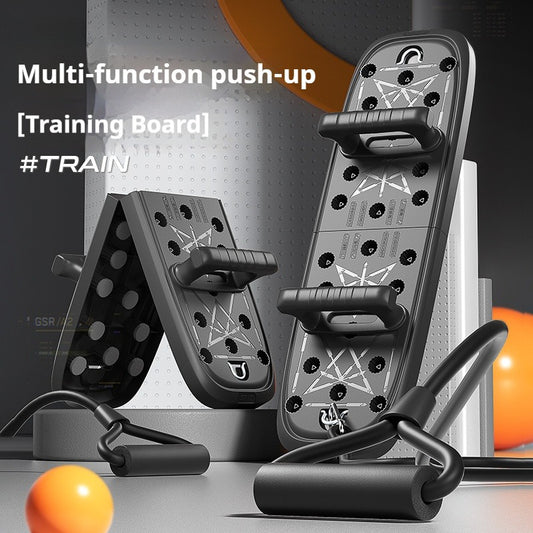 Multi-Function Push-Up Board for Home Gym - Durable ABS Exercise Equipment for Chest, Shoulders, Back Strength Training, No Batteries Needed, Black