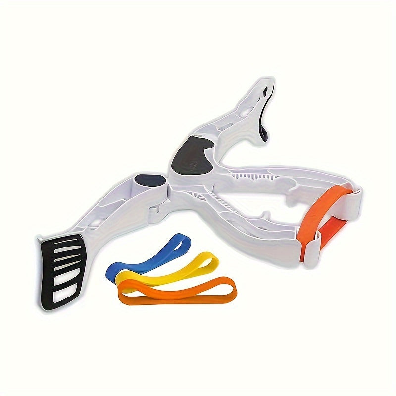 ABS Arm Exercise Machine Adjustable Dumbbell & Resistance Bands - ABS Arm Exercise Machine, Non-Electric Home Gym Equipment for Full-Body Workout, White, Fitness Accessory, Sleek Sports Design, Secure Strap Feature