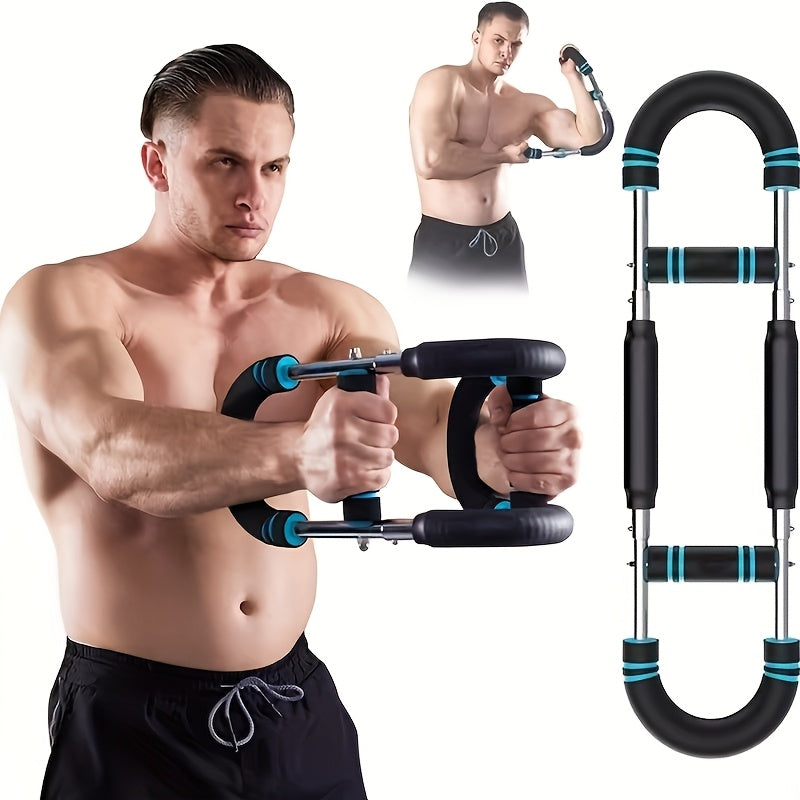 Portable Arm Trainer Detachable Portable U-Shaped Arm Trainer with Spring Resistance | Dual Adjustment for Chest, Forearm, Biceps, Thighs & Shoulder Exercises - Home Fitness