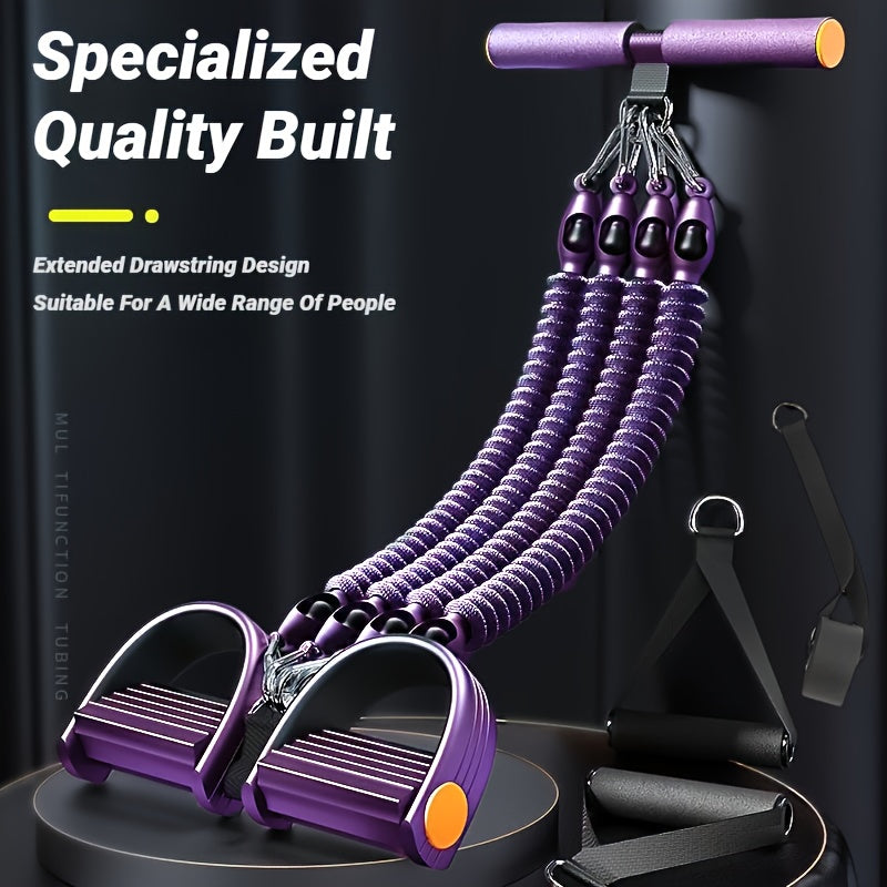 Adjustable Tension Bands Multi-Functional Adjustable Tension Bands for Back, Abdomen & Abs | Stackable Design, Durable Construction, Strength Training | Black, Home Gym Equipment for Men & Women