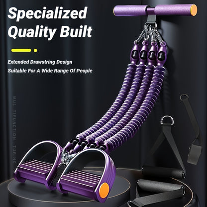 Adjustable Tension Bands Multi-Functional Adjustable Tension Bands for Back, Abdomen & Abs | Stackable Design, Durable Construction, Strength Training | Black, Home Gym Equipment for Men & Women